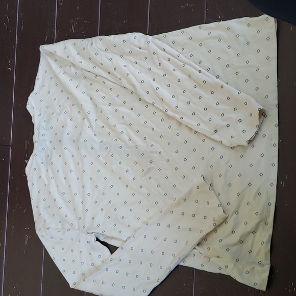 J. Crew PJ Henley top.  Ivory & black. NWOT.   Size Small. - Picture 2 of 6